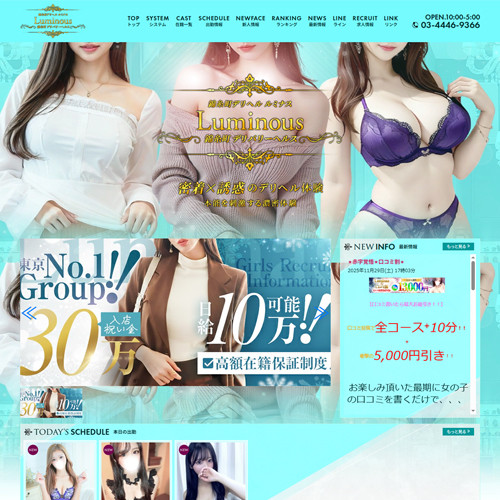 制作実績追加（錦糸町デリヘル「ルミナス」）